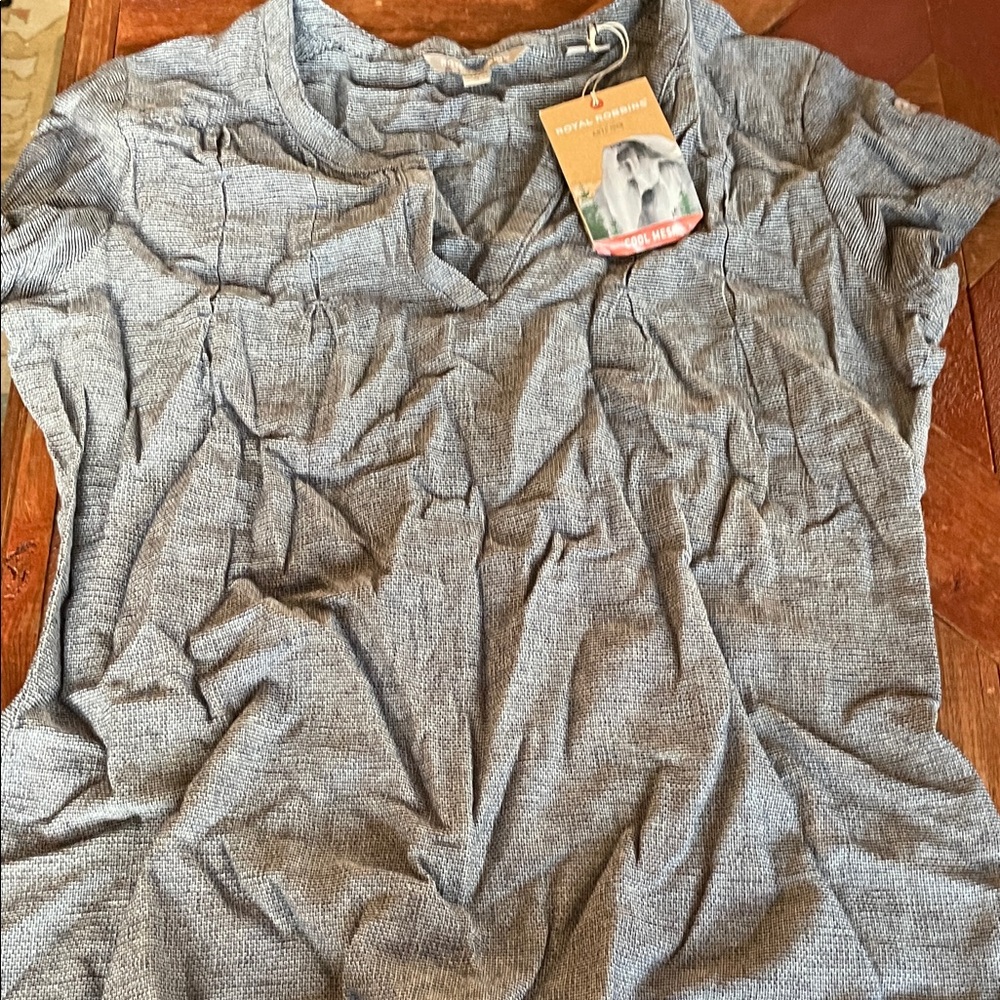 Crewneck Short Sleeve Top - Gray